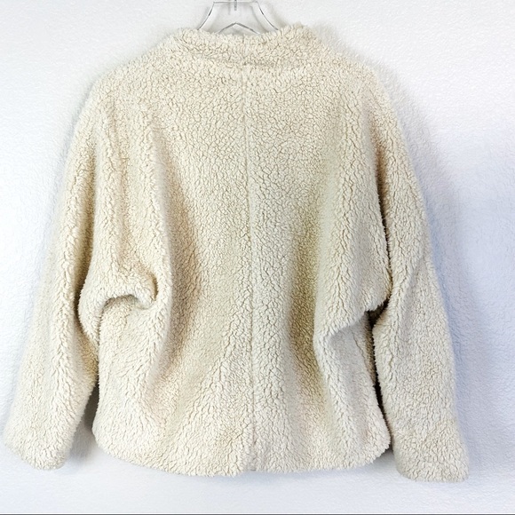 Fashion On Earth Cream Sherpa Teddy Coat Size S - Picture 2 of 9